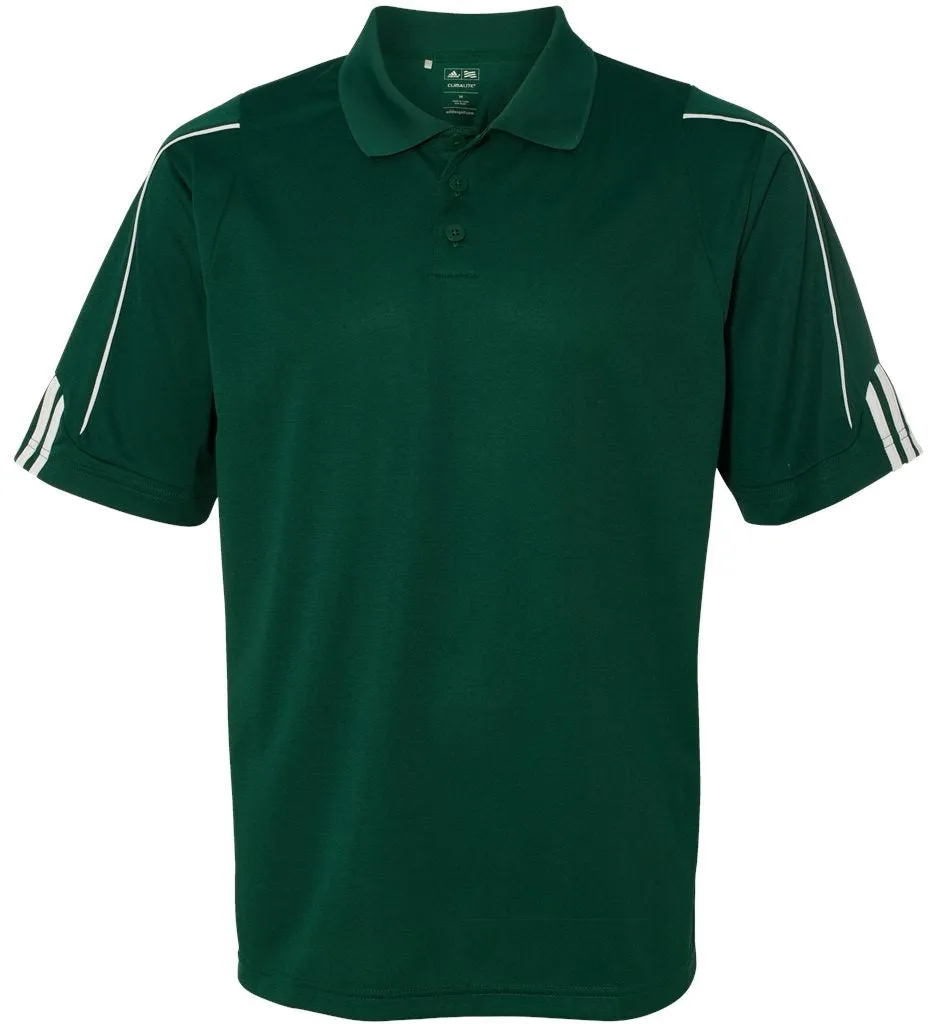 Adidas Climalite 3Stripes Cuff Polo