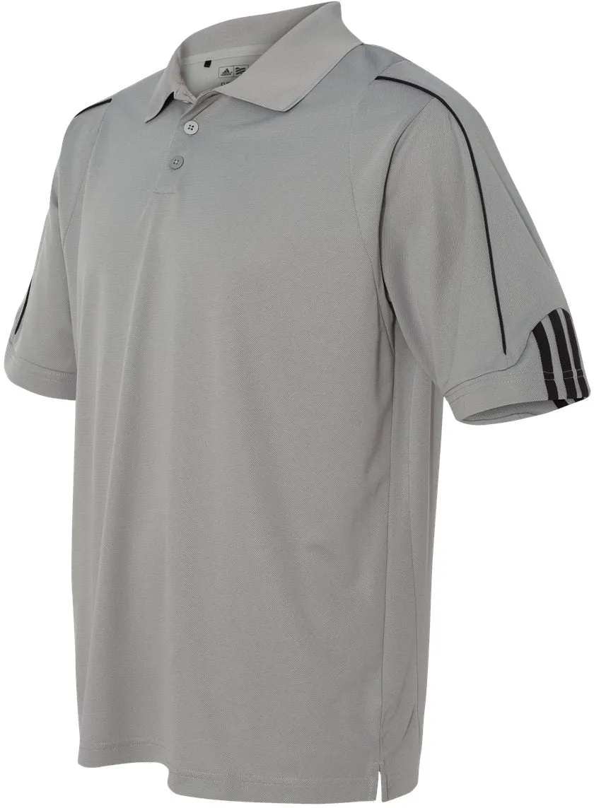 Adidas Climalite 3Stripes Cuff Polo