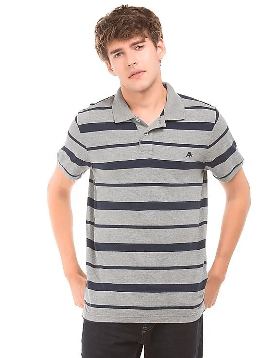 Aeropostale Striped Cotton Polo Shirt