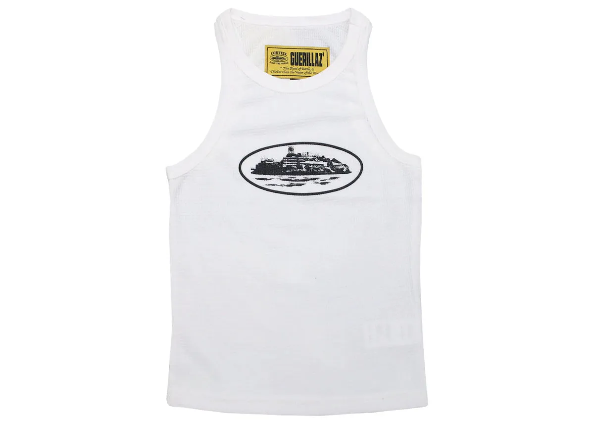 Alcatraz White Tank Top