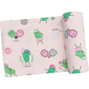 Angel Dear Pickleball Swaddle Blanket, Pink