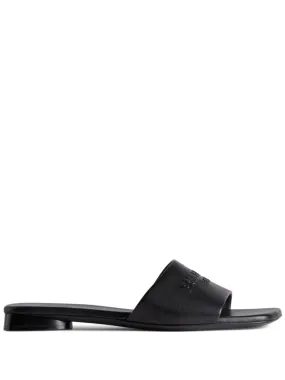 Balenciaga    Balenciaga Duty Free Leather Flat Sandals