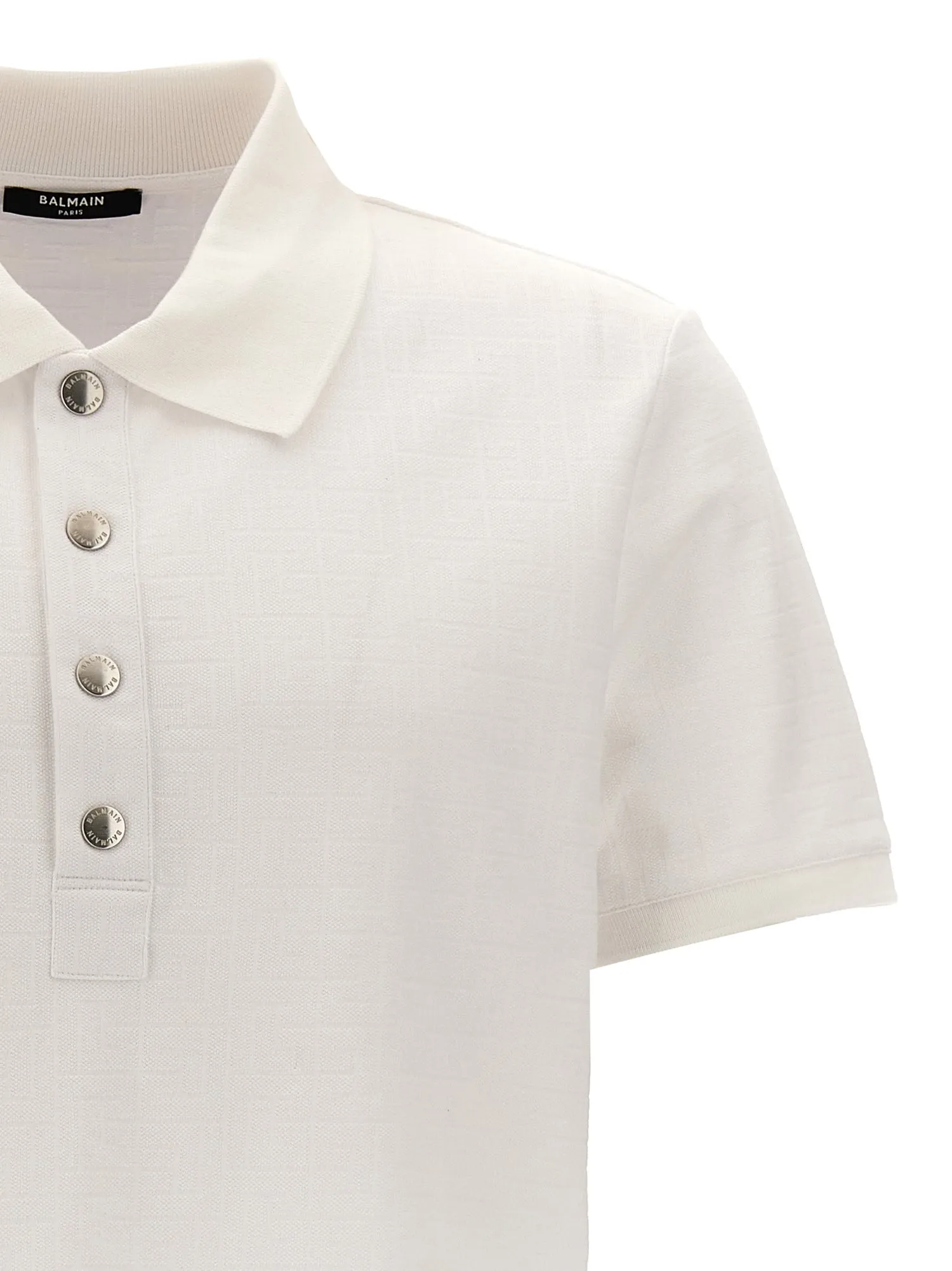 Balmain    Balmain 'Monogram' Polo Shirt