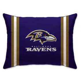 Baltimore Ravens 20 x 26 Striped Pillow