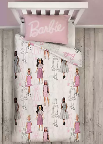 Barbie Figures Rotary Duvet Cover Set | Kaleidoscope