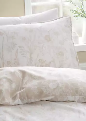 Bianca Brushed Cotton Floral Toile Duvet Cover Set | Kaleidoscope