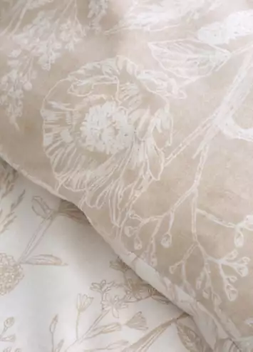 Bianca Brushed Cotton Floral Toile Duvet Cover Set | Kaleidoscope