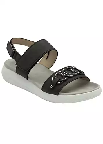 Black Pieve Sandals by Lotus | Look Again