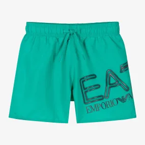 Boys Green Swim Shorts