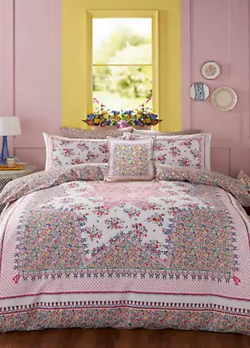 Cath Kidston Patchwork 100% Cotton Percale 180 Thread Count Duvet Cover Set | Kaleidoscope