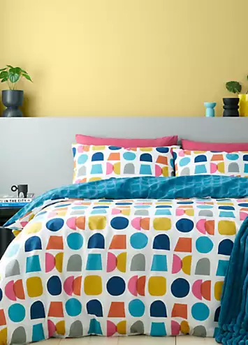 Catherine Lansfield Connect Geo Duvet Cover Set | Kaleidoscope