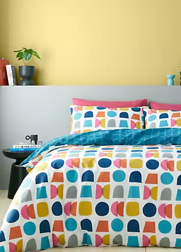 Catherine Lansfield Connect Geo Duvet Cover Set | Kaleidoscope