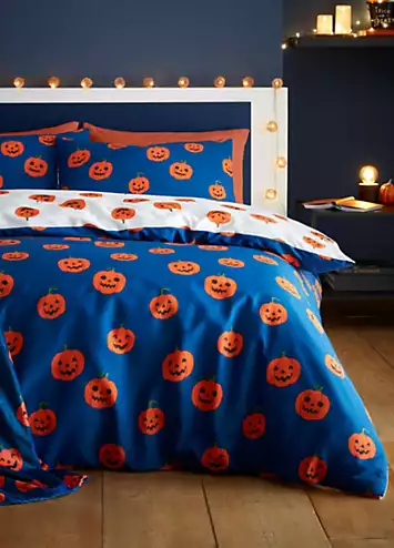 Catherine Lansfield Halloween Pumpkins Duvet Cover Set | Kaleidoscope