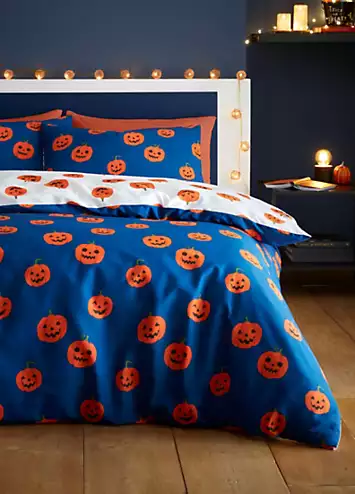 Catherine Lansfield Halloween Pumpkins Duvet Cover Set | Kaleidoscope