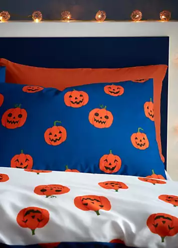 Catherine Lansfield Halloween Pumpkins Duvet Cover Set | Kaleidoscope