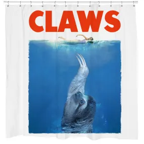 CLAWS Sloth Shower Curtain