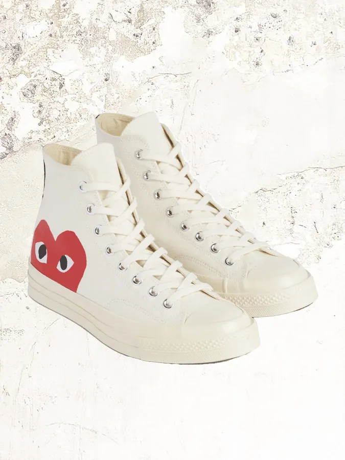 Comme Des Garons PLAY CONVERSE Red Heart Chuck Taylor All Star ’70 High