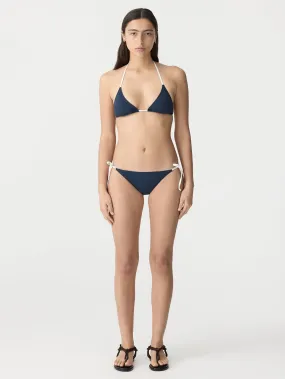 contrast tie bikini bottom