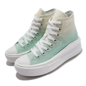 Converse Chuck Taylor All Star Move Hi Egret Green White...