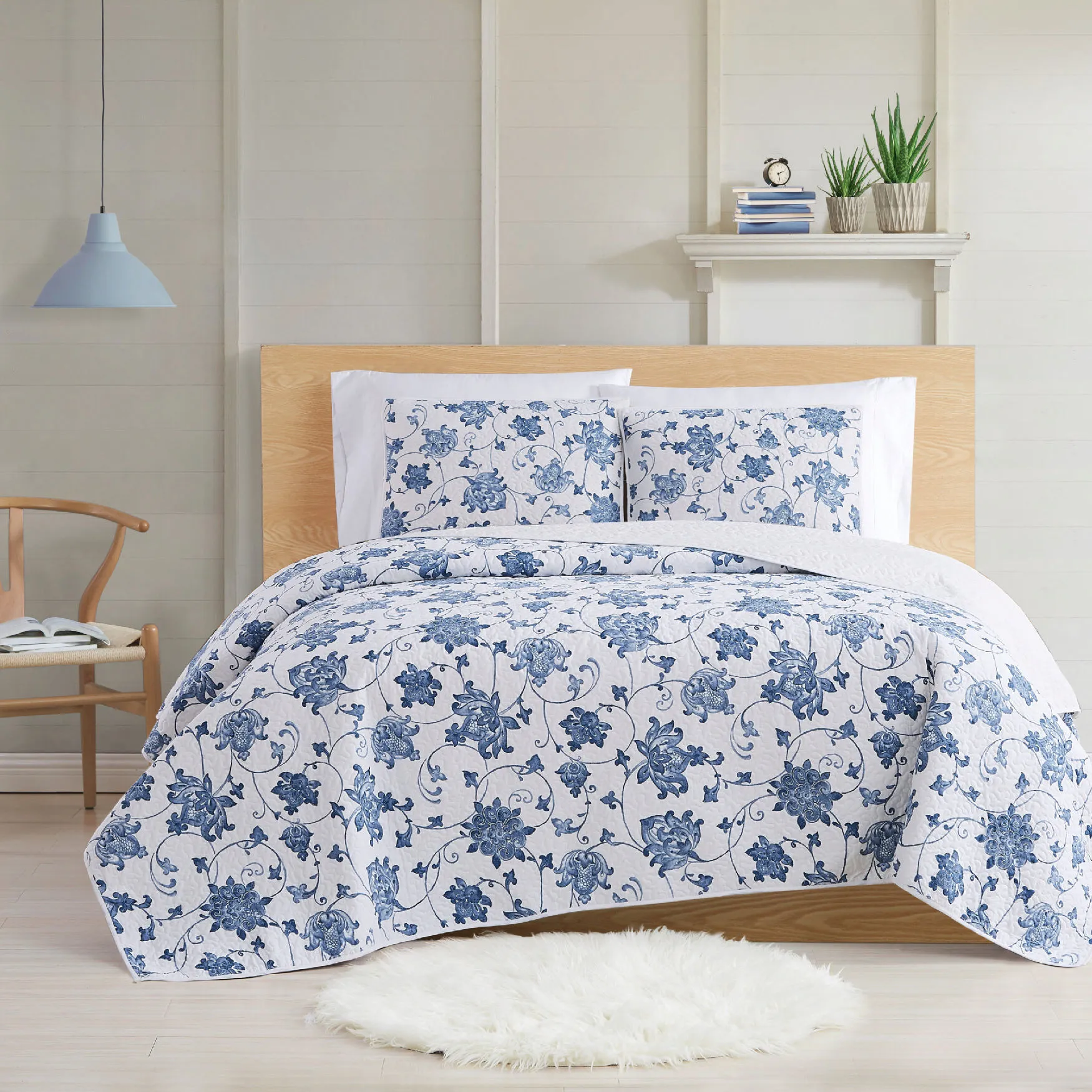 Cottage Classics Estate Bloom 2 Piece Quilt Set