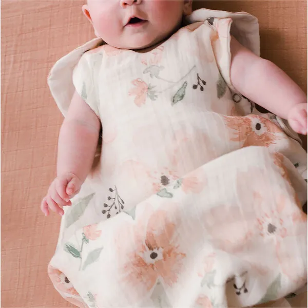 Crane Baby Wearable Blanket  (Muslin Floral), Parker