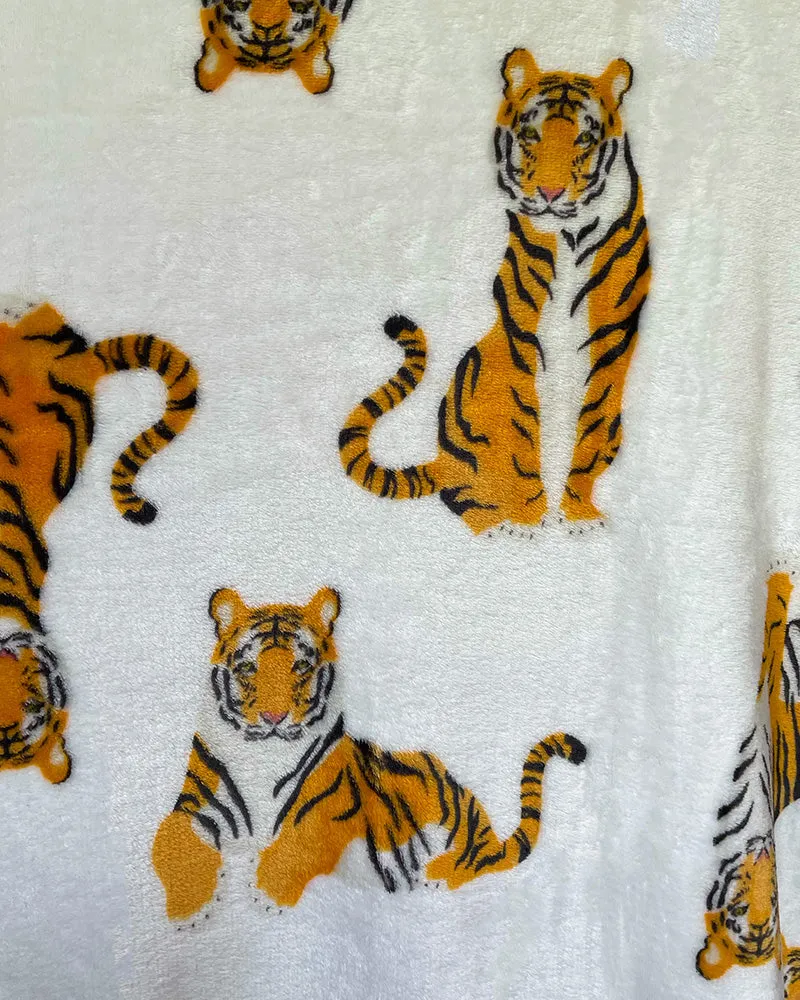 Cuddly Tiger Throw Blanket