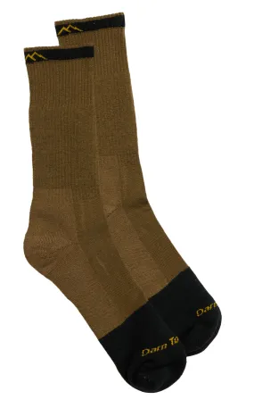 Darn Tough Men's Steely Timber Brown Midweight Wool Work Boot Socks - Medium