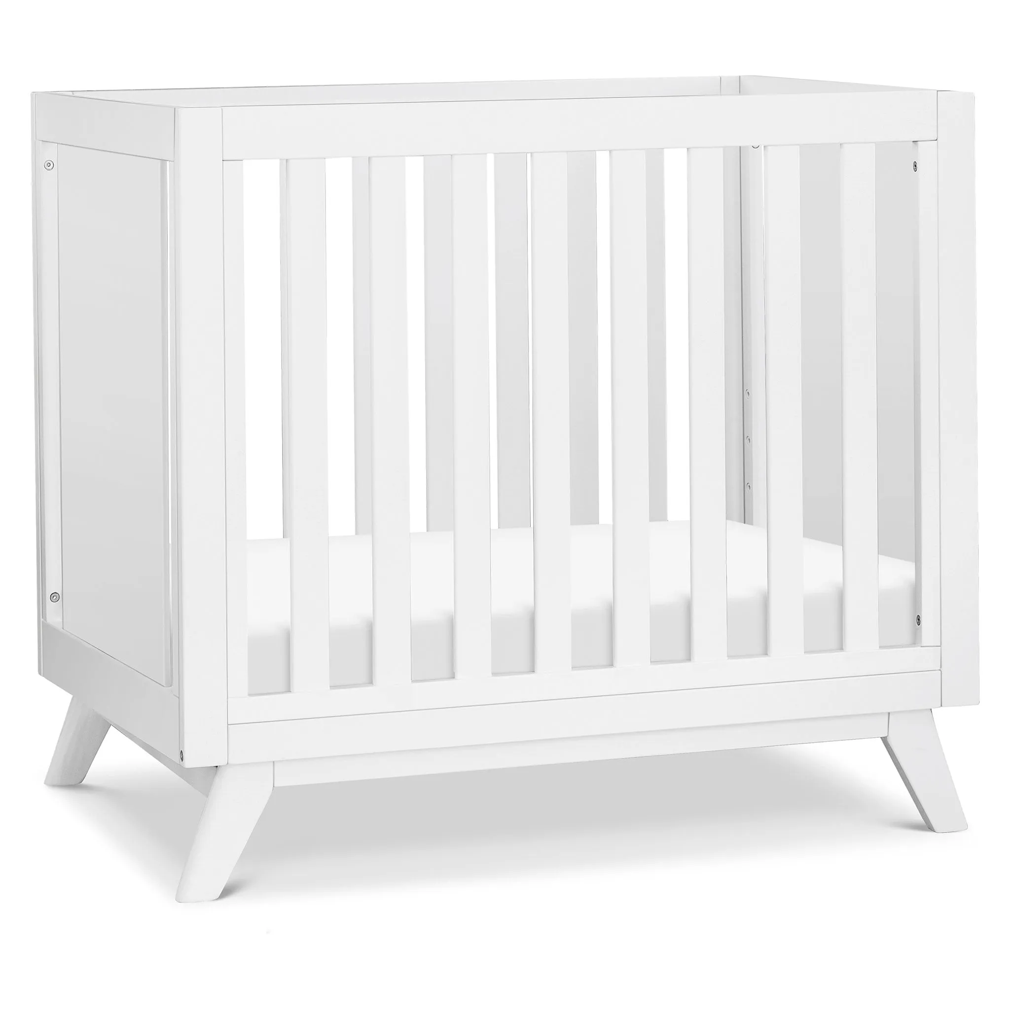 DaVinci Otto 3-in-1 Convertible Mini Crib with 4" Mattress - White  - Clement