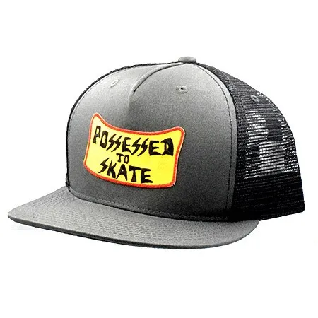 Dogtown Skateboards Hat Suicidal Possessed to Skate Snapback Charcoal Grey