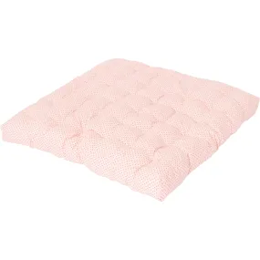 E&E Eloise Padded Play Mattress, Blush/Red Swiss Dot