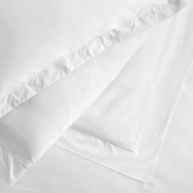 Egyptian Cotton Co T400 Duvet Cover Queen Oxf White