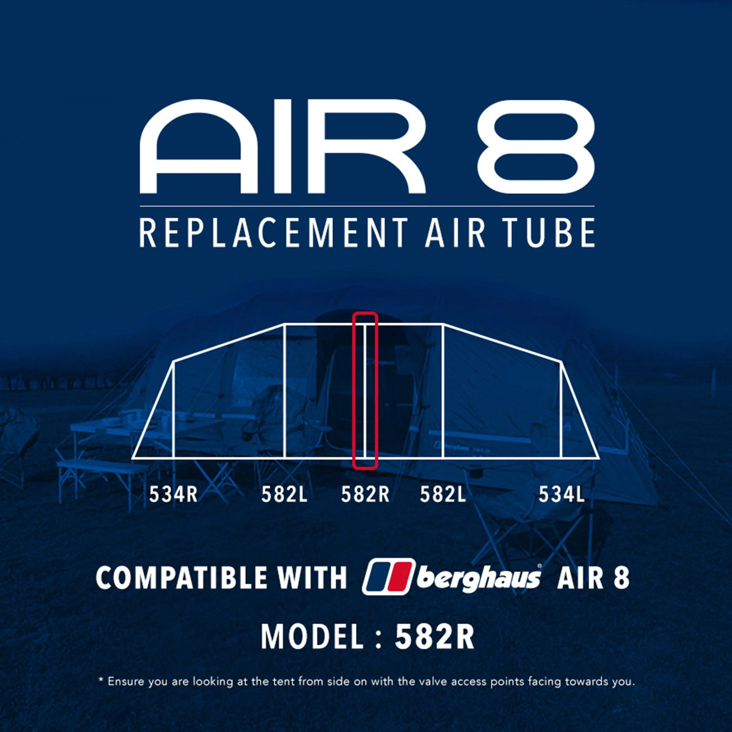 Eurohike Air 8 Tent Replacement Air Tube - 582R | Ultimate Outdoors