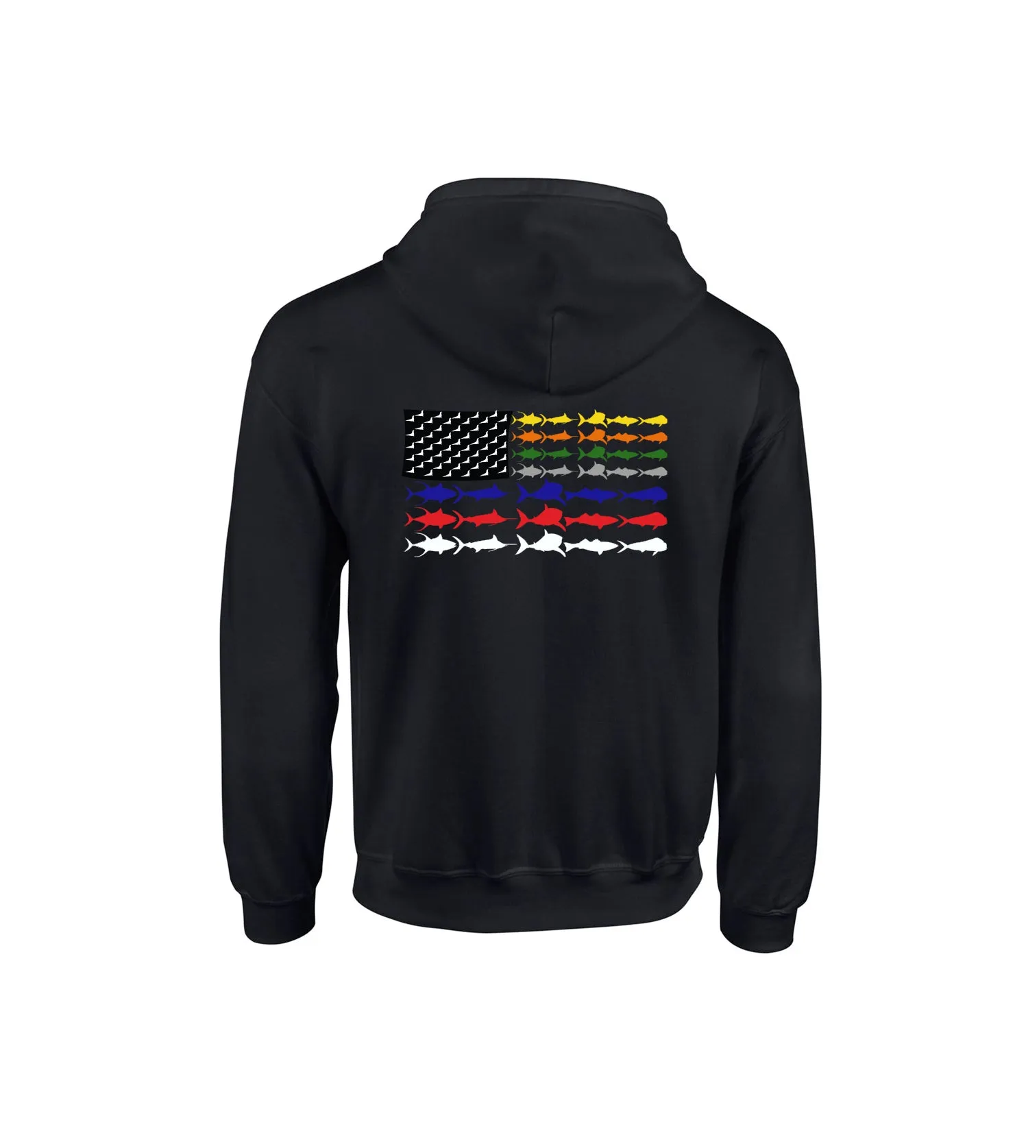 First Responders - Line Flag - Full Zip Hoodie