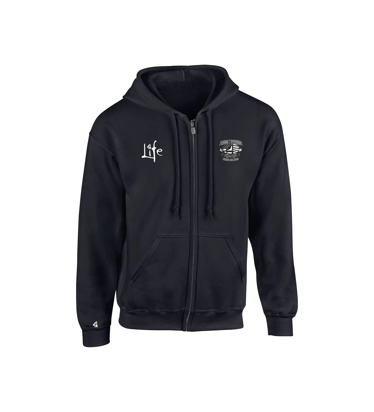 First Responders - Line Flag - Full Zip Hoodie