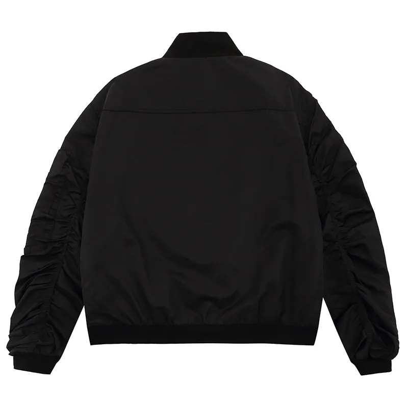 Flame Stitch | Oversized Bomber Jacket