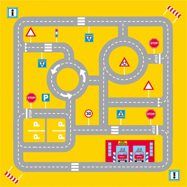 Fun2Give Fun2Give Pop-it-Up Firestation Tent with Streetmap Playmat