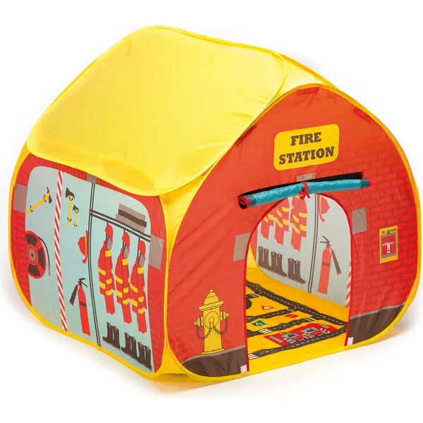 Fun2Give Fun2Give Pop-it-Up Firestation Tent with Streetmap Playmat