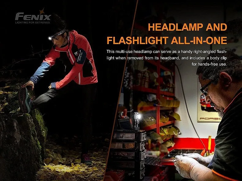 headlamp Fenix HM51RV20 Ruby V2.0/700 Lumens - Black