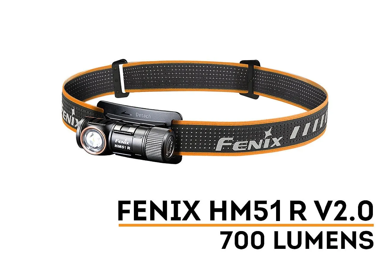 headlamp Fenix HM51RV20 Ruby V2.0/700 Lumens - Black