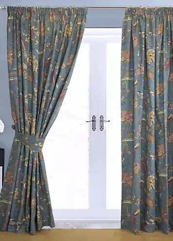 Home Curtains Windsor Pair of Printed Lined Pencil Pleat Curtains | Kaleidoscope