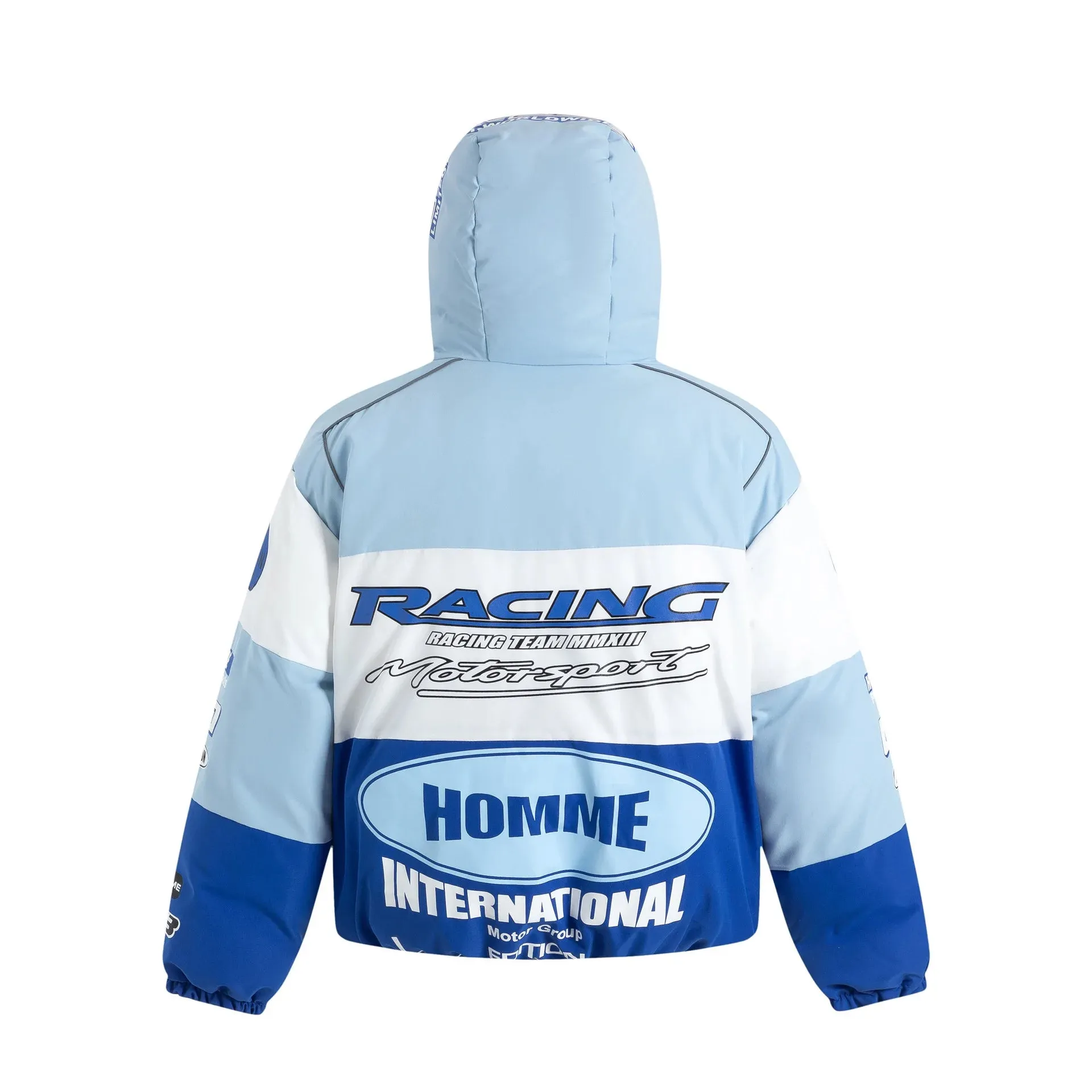 Homme | Hooded Racing Puffer Jacket