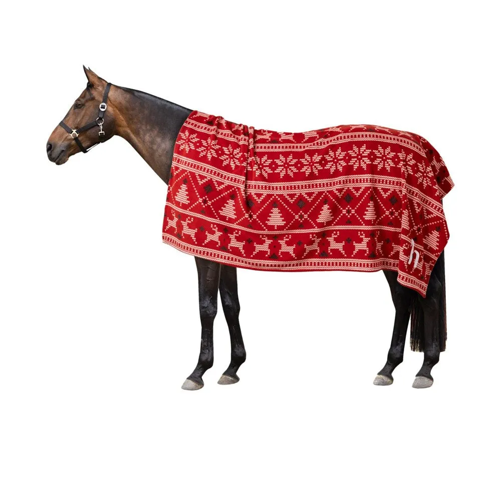 Horze Santa Christmas Throw Blanket