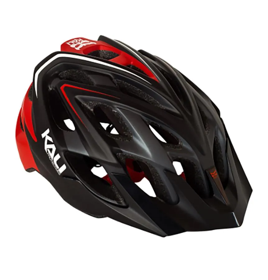 Kali Chakra Plus MTB Helmet - Matt Black-Sonic Red