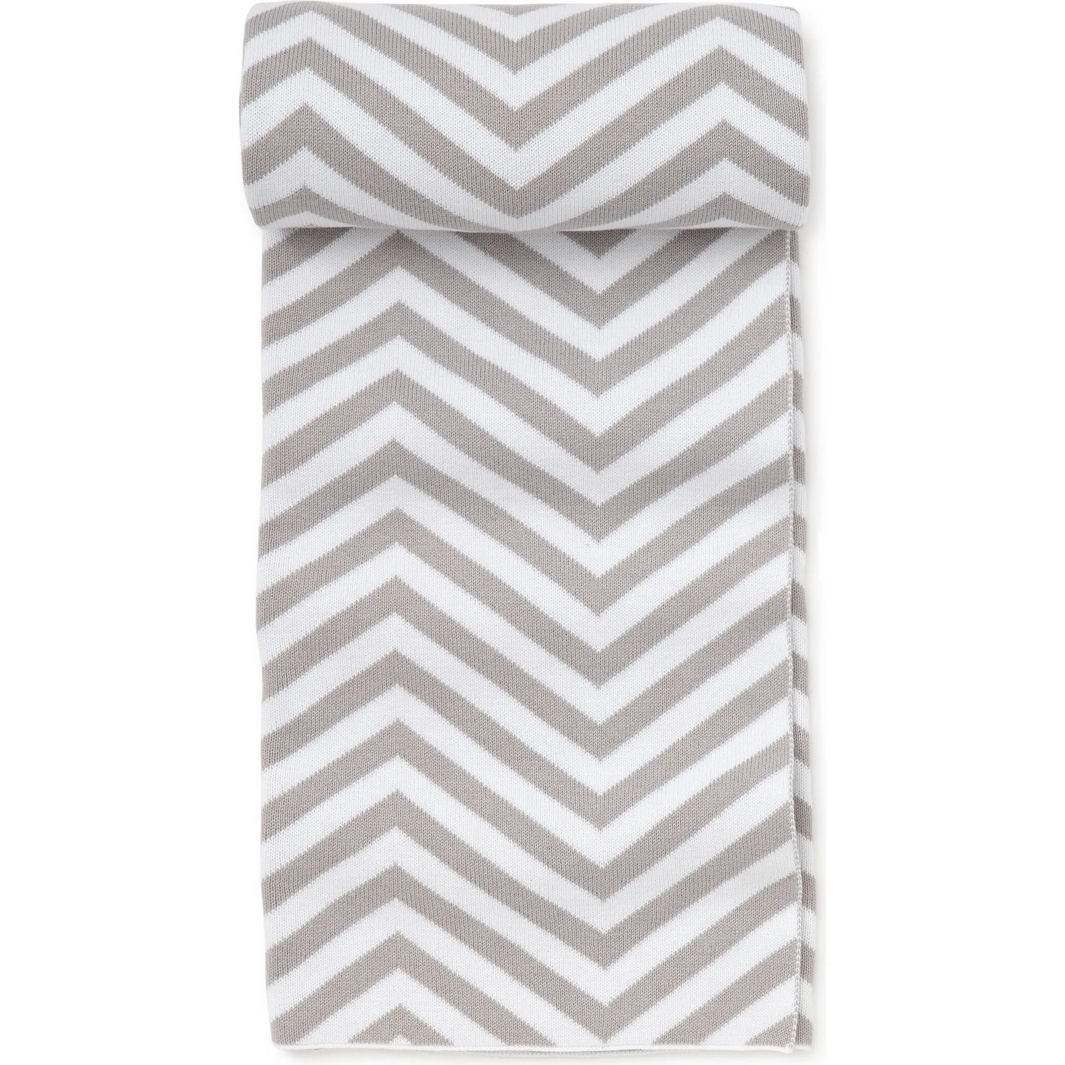 Kissy Kissy Chevron Novelty Blanket, Grey