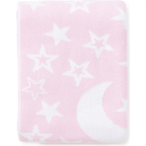 Kissy Kissy Moon & Star Novelty Blanket, Pink