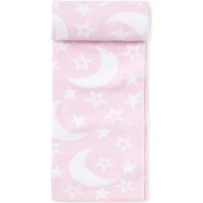 Kissy Kissy Moon & Star Novelty Blanket, Pink