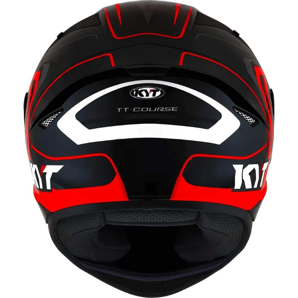 KYT - TT Course Overtech Black/Orange Helmet