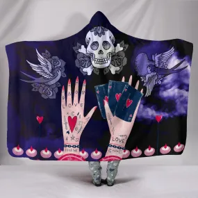 Love Ink Hooded Blanket for Tattoo Lovers