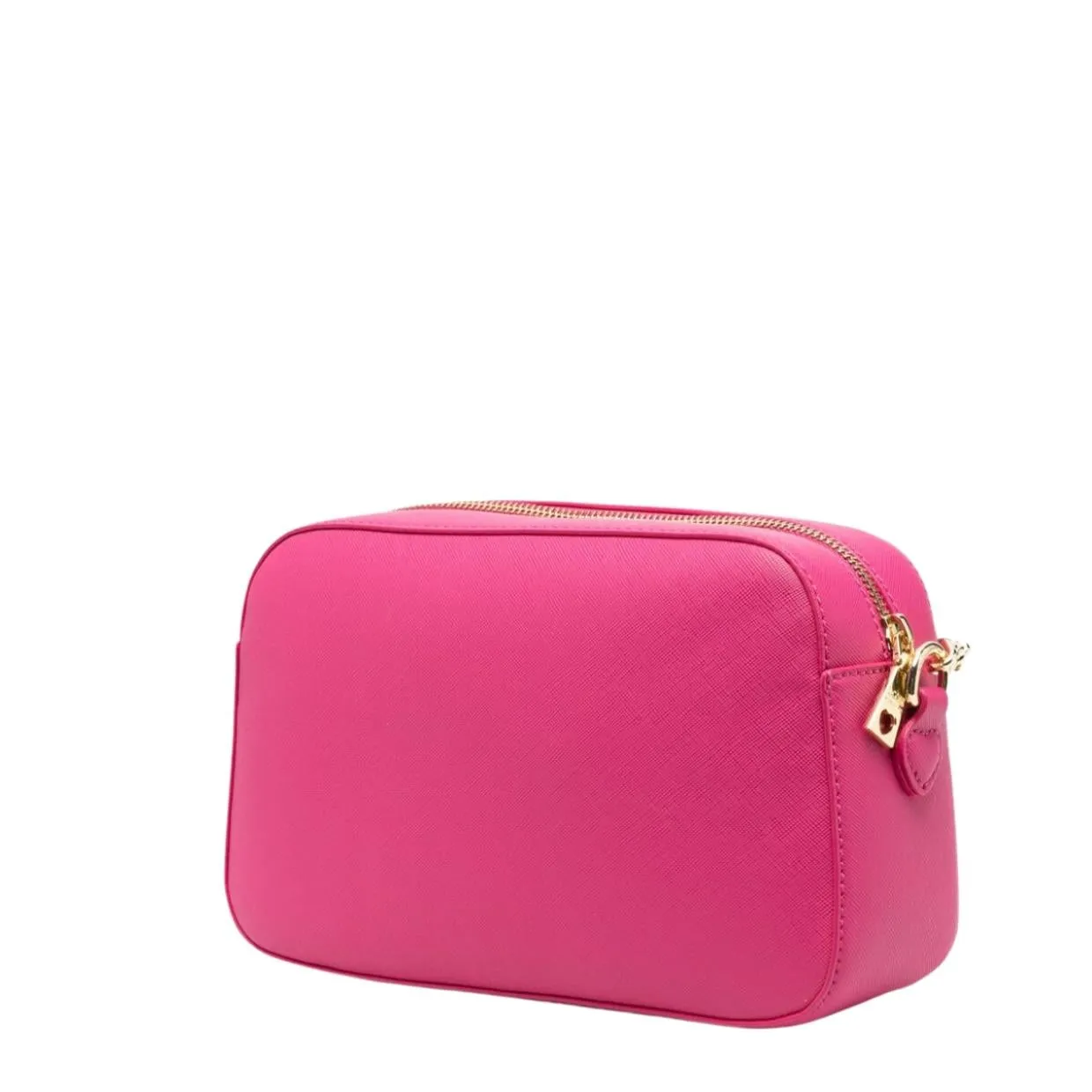 Love Moschino Heart Logo Plaque Pink Crossbody Bag