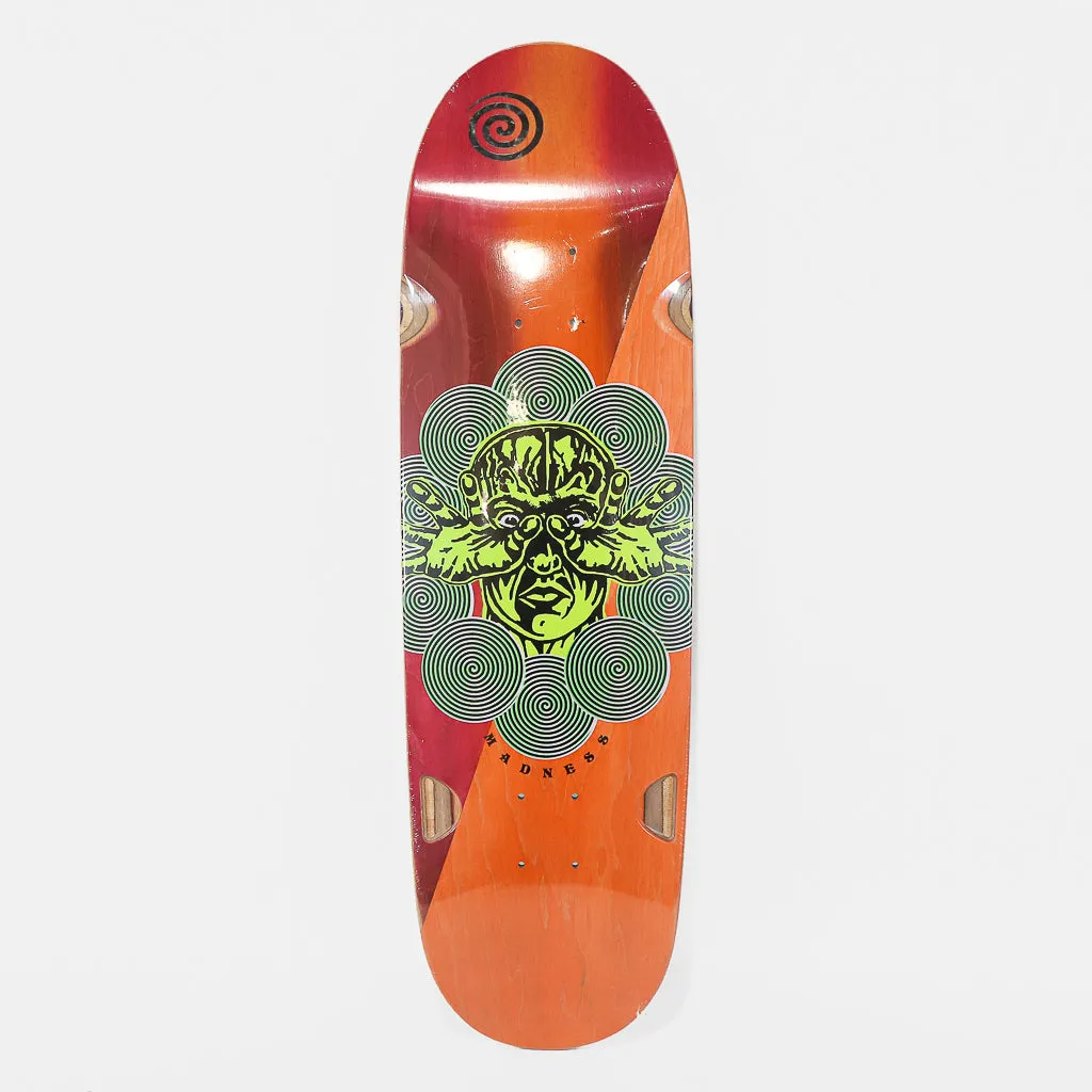 Madness Skateboards - 9.0” Shaped Manipulate R7 Skateboard Deck - Split Stain